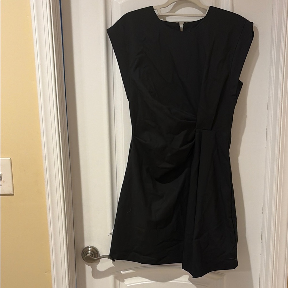 Steve Madden Elegant Black Asymmetrical Dress